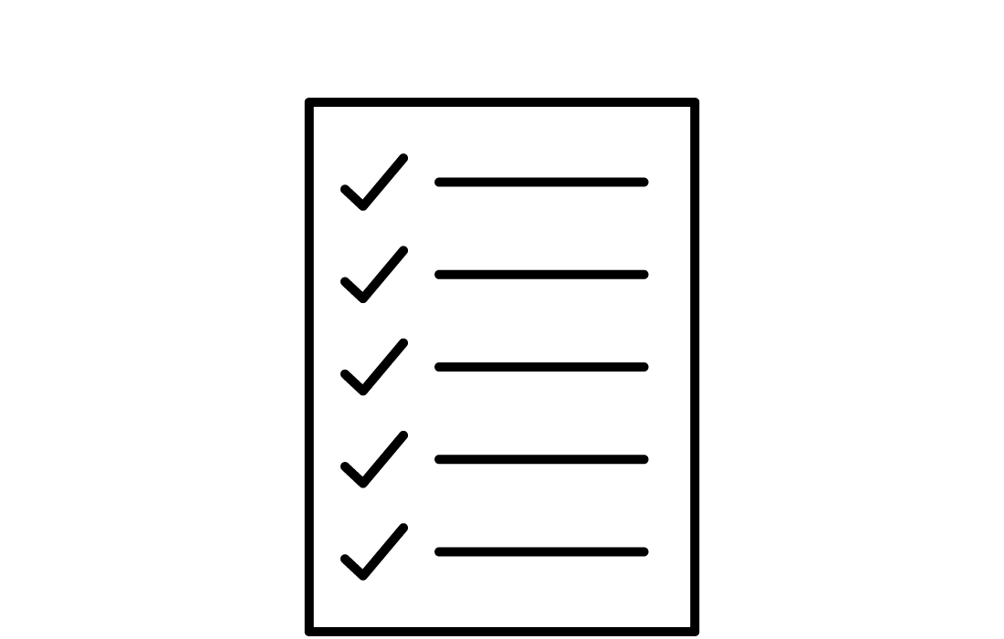 checklist iconography