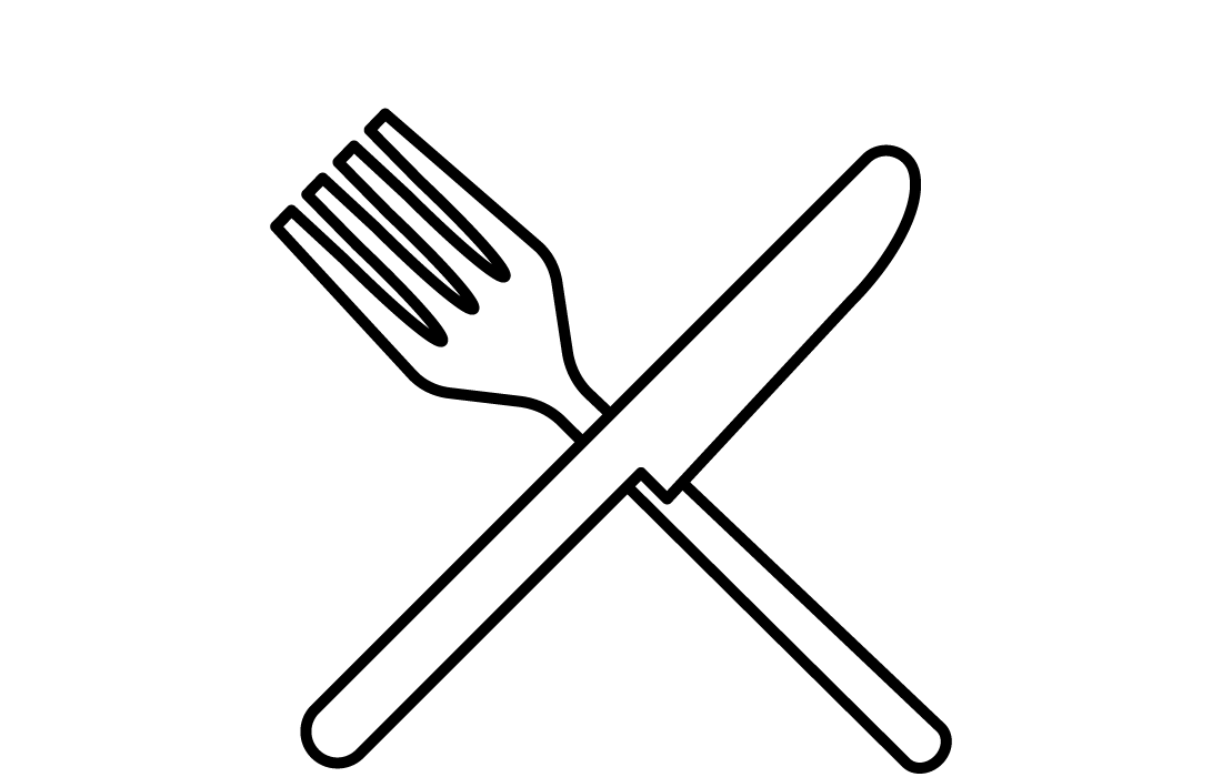 fork and knife iconography